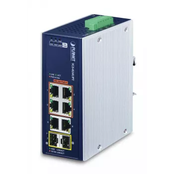 Switch unmanaged PLANET IP30 Industrial 4 porte
