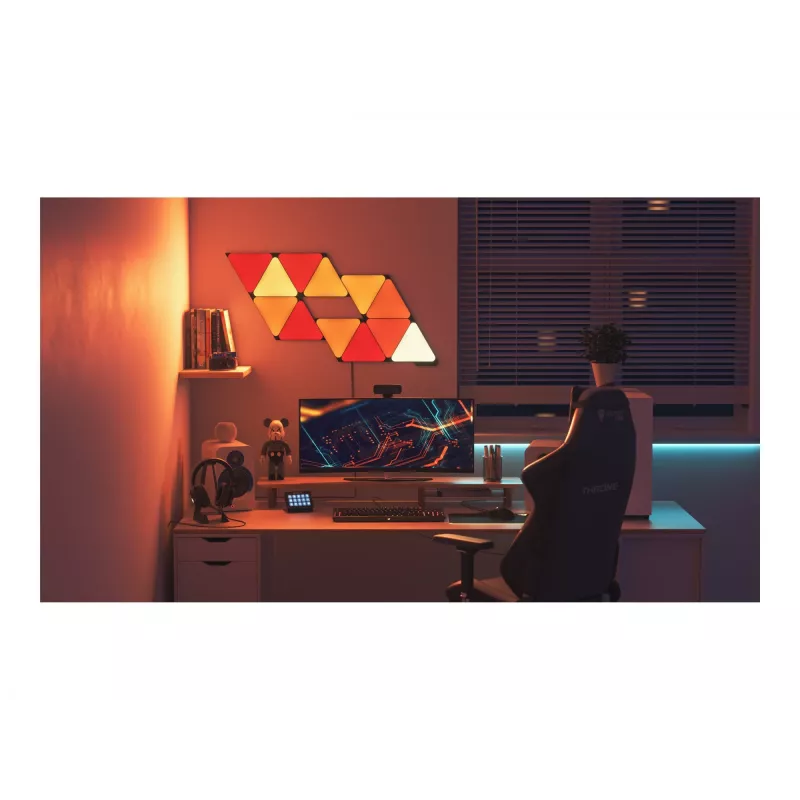 Smart Panel Nanoleaf NL47-0101TW-3PK Wi-Fi nero 3 pezzi
