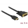 Adattatore cavo video DeLOCK 85656 5 m HDMI tipo A DVI nero