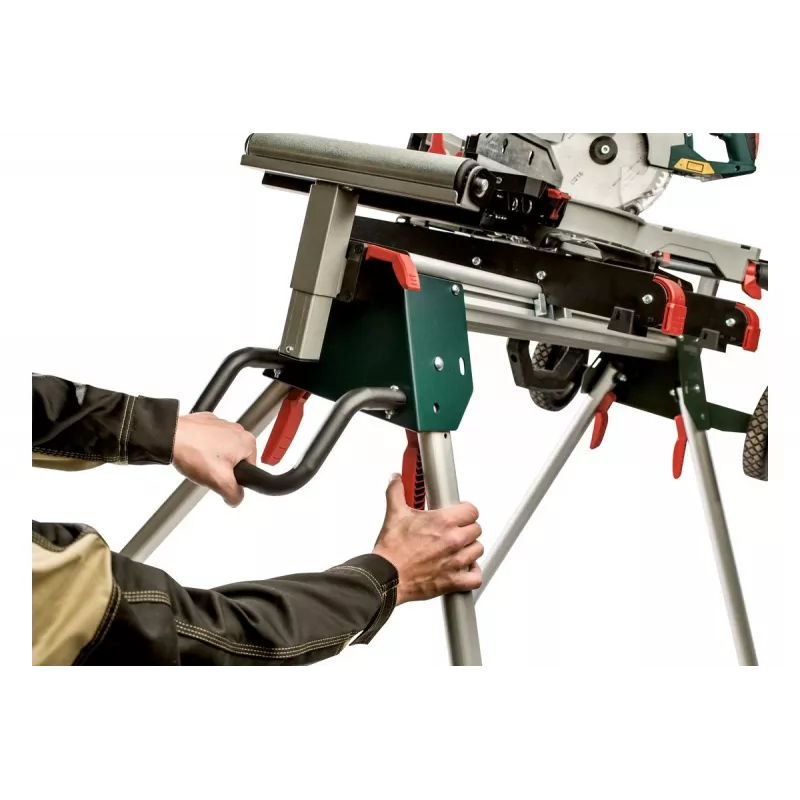Supporto per troncatrici e seghe a mitra Metabo 629005000 verde acciaio inox 4 gambe