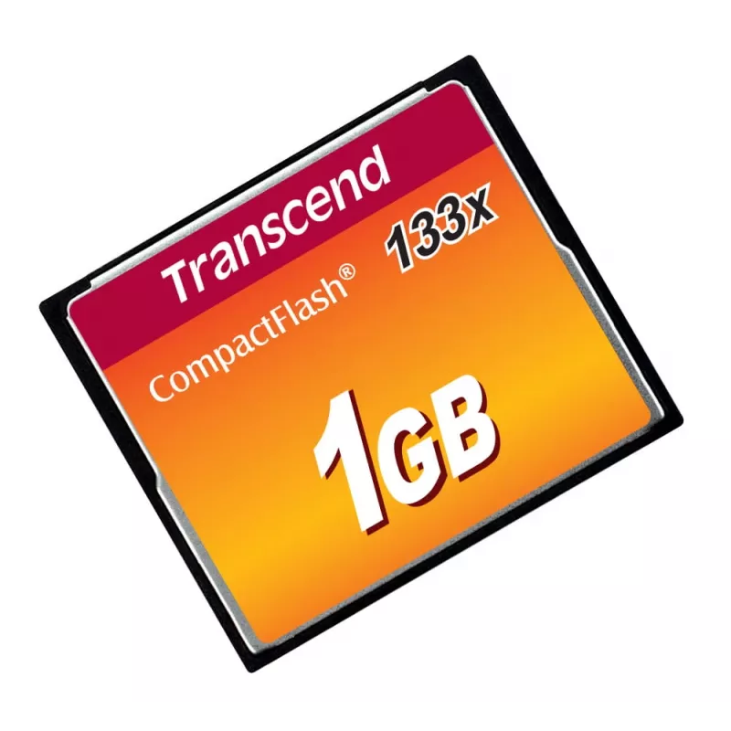 Transcend - Scheda di memoria flash - 1GB - 133x - CompactFlash Card (TS1GCF133)