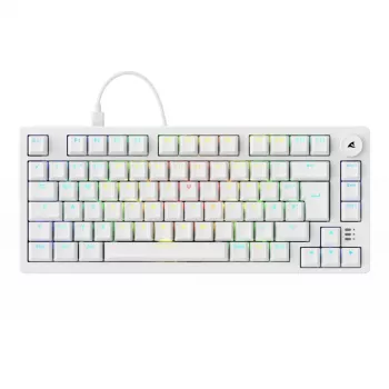 Sharkoon SGK25 75% QWERTZ USB Tastiera cablata RGB LED bianco