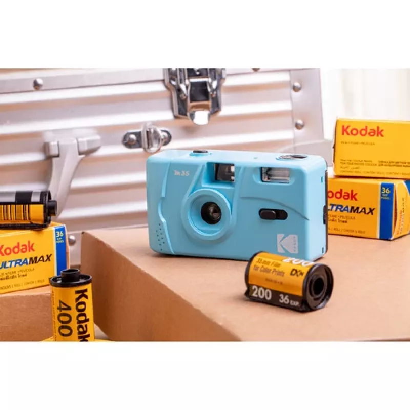 Fotocamera compatta a pellicola Kodak M35 35 mm blu (117061)
