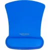 Delock tappetino mouse ergonomico con poggiapolsi blu 255 x 207 mm (12699)