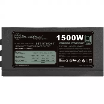 Alimentatore Silverstone SST-ST1500-TI v1.1 80 PLUS Titanium, modulare - 1500 Watt (SST-ST1500-TI v1.1)