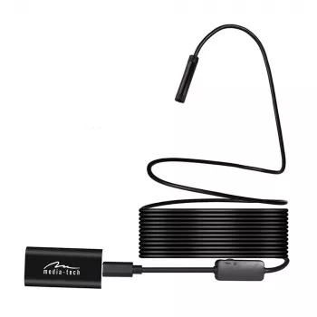 Endoscopio WiFi MEDIA-TECH MT4099, sonda 8 mm, cavo 5 m, IP67, 1280×720@30fps, angolo di visuale 70°, batteria ricaricabile 800 mAh