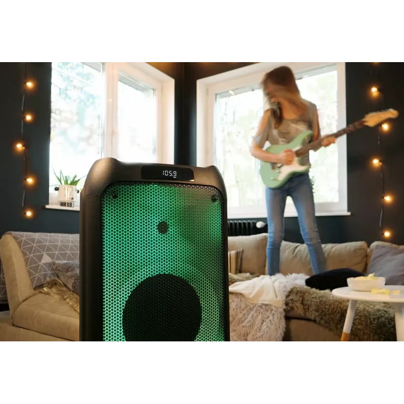 Sistema karaoke Blaupunkt PB10DB 1000W microfono con filo indicatore LED