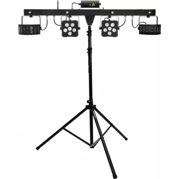 Set barra LED laser EUROLITE KLS PRO FX con treppiedi per diffusori M-4 sistema di illuminazione
