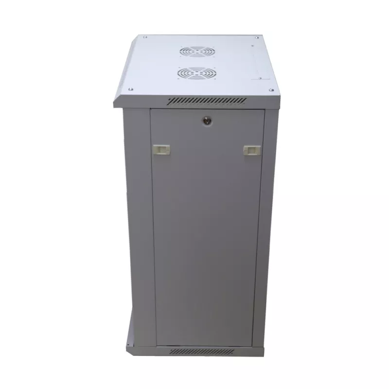 Armadio a parete Extralink case rack 18U 600x600 grigio serratura a chiave