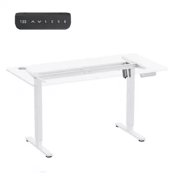 Scrivania regolabile elettricamente in altezza ergo office ER-400 W — altezza max. 1160 mm, carico max. 80 kg