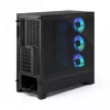 Fractal Design Pop 2 Air nero Solid case per PC midi-tower — supporto ATX, 3x ventole frontali 120 mm, vani per unità 2,5/3,5 pollici, 215×481×462 mm
