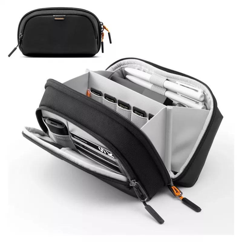 Custodia per cavi Inateck AB03011 nero — custodia organizer 23,5×14×9,5 cm