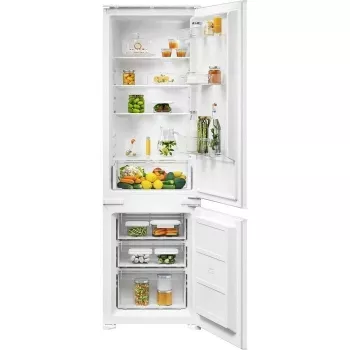 Frigorifero combinato da incasso Electrolux ENS3SE18S – acciaio inox, vano congelatore in alto, apertura porta reversibile, classe di efficienza energetica E