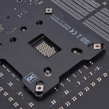 Backplate Alphacool 13071 acciaio inox nero 90mm