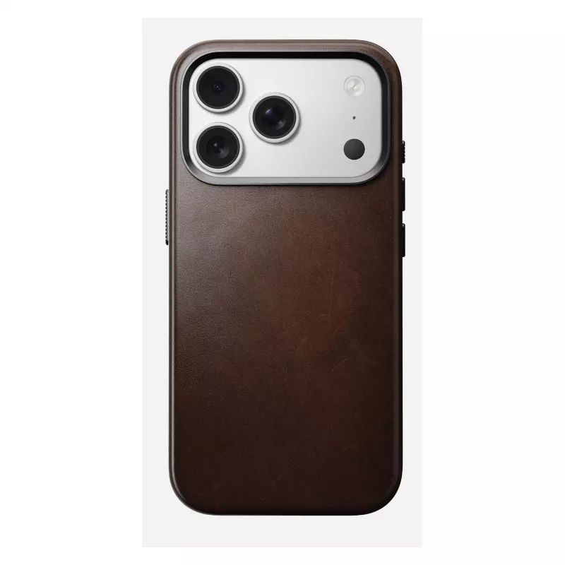 Custodia per cellulare Nomad Traditional Leather Case per iPhone 17 Pro, pelle-microfibra, adatta per 6,3
