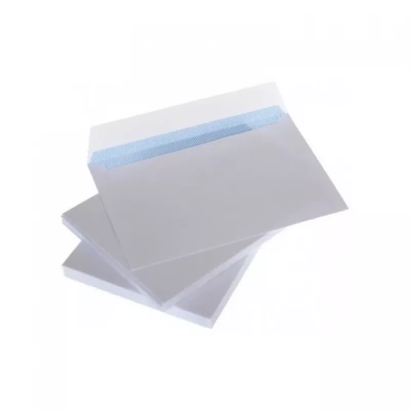 Buste con striscia C6 114x162 mm, bianco 75g x 50 pz.