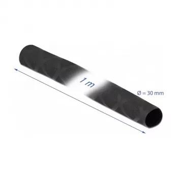 Guaina termorestringente DeLOCK 19596 motivo a X antiscivolo 1 m x 30 mm nero