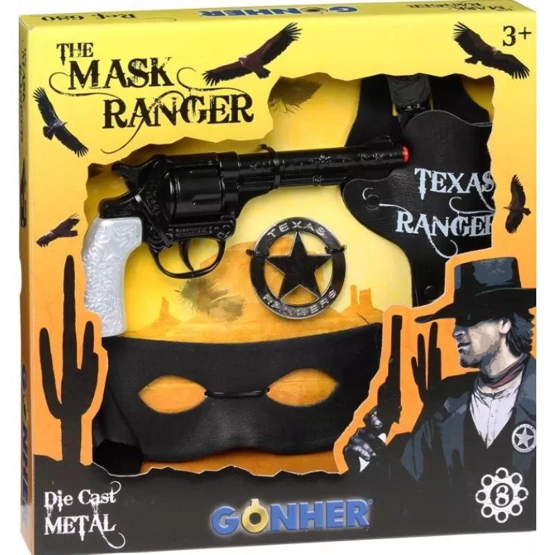 Gonher set cowboy con maschera