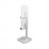 Supporto telescopico per smartphone e tablet DeLOCK con ripiano, argento/bianco
