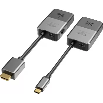 Extender audio/video wireless VISION TC-USBCW HDMI su Wi‑Fi 5, supporto USB‑C