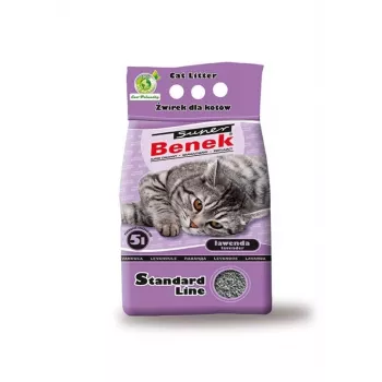 Lettiera agglomerante Super Benek Certech Super Benek Standard Lavendel, 5 L, granulato di bentonite, ad assorbimento rapido