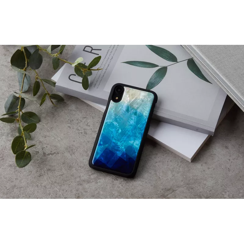 Custodia per cellulare iKins per iPhone XR – blausee esterno, nero interno