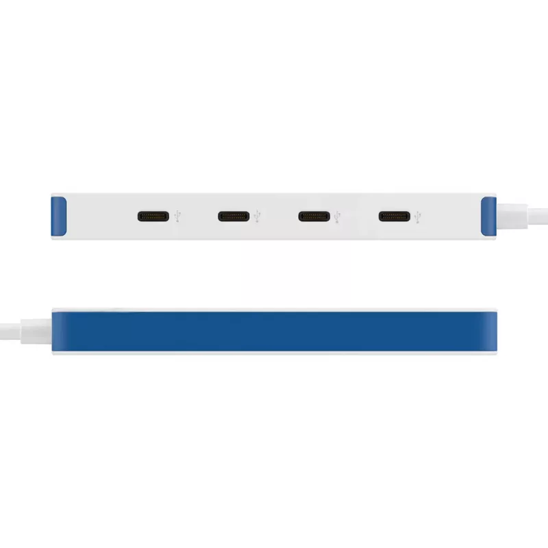 Hub USB-C Hyper HyperDrive Flex 4 porte, bianco/blu | HD5201BUGL