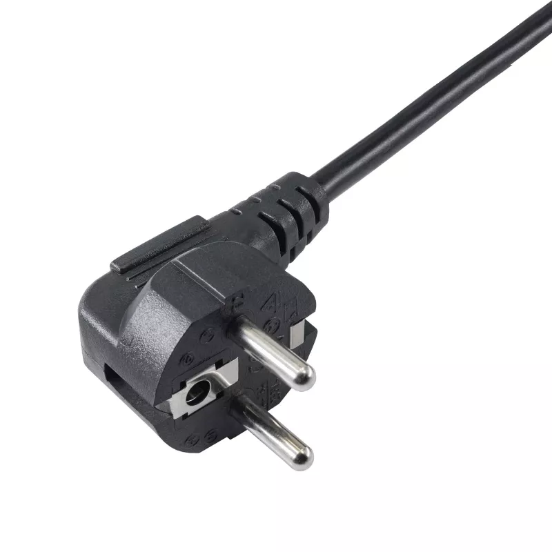 Akyga AK-PC-04A cavo di distribuzione corrente CEE 7/7 a 2x IEC C13, 1,8 m, nero