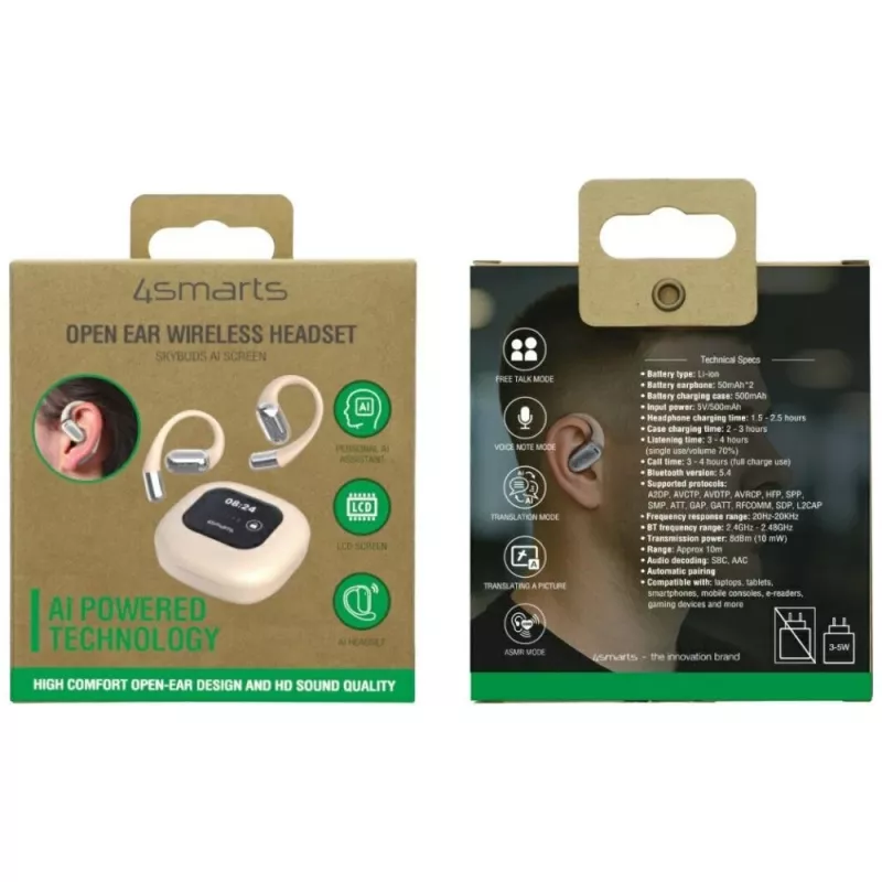 Cuffie 4smarts SkyBuds AI Screen