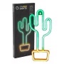 Luce neon decorativa MANTA SNL07GNT cactus verde giallo, insegna neon
