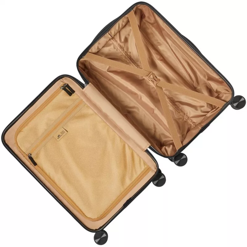 Trolley da cabina Rivacase Clark ECO 8181 — trolley compatto da bagaglio a mano, nero