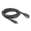 Cavo USB DeLOCK USB Type-C maschio su USB Type-C maschio angolare 2 m 5 Gbit/s 4K PD 60W