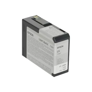 Epson confezione singola Light Black T580700, nero chiaro, inchiostro pigmentato, 80 ml, 1 pezzo