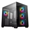 Case PC DeepCool CG530 4F Midi Tower nero — vetro temperato, ATX/ITX/Micro ATX, 3 ventole 120mm, USB-C