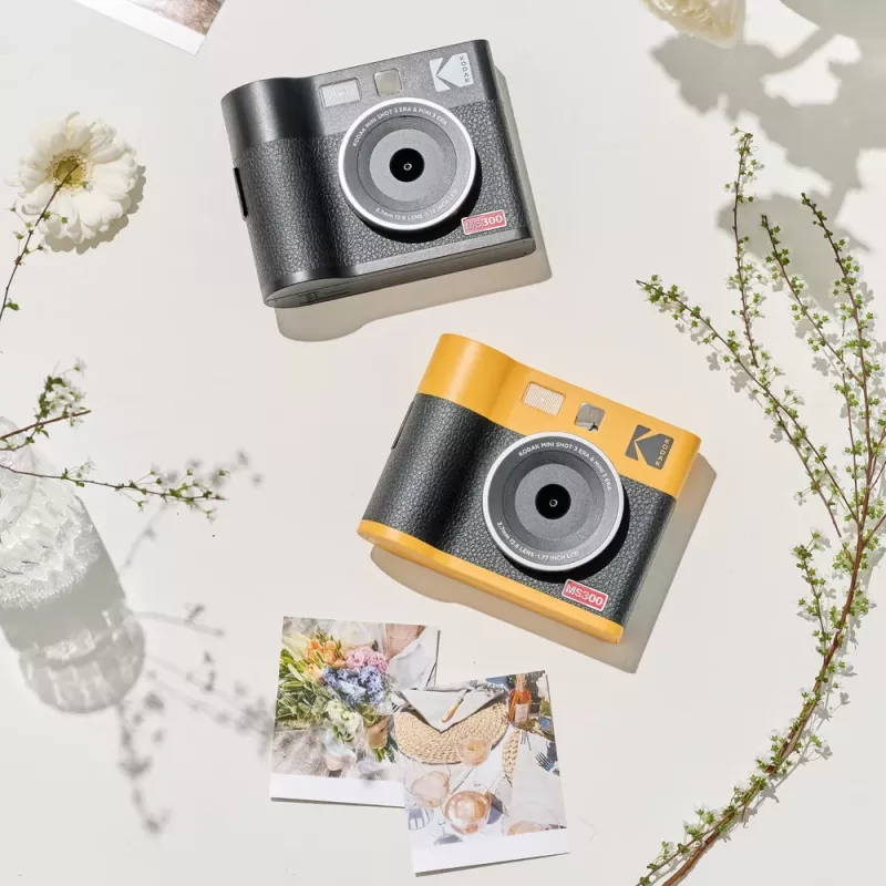 Fotocamera istantanea Kodak Mini Shot 3 Era – nero, tecnologia di stampa 4Pass