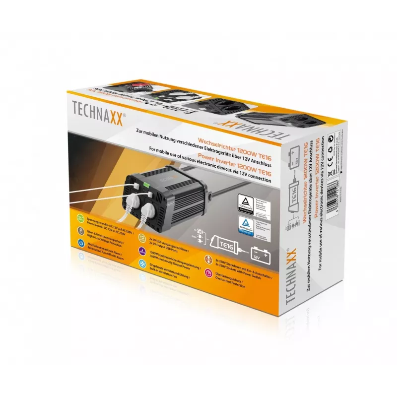 Technaxx TE16 convertitore di tensione 1200W