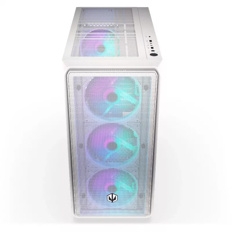 Case PC Endorfy Arx 700 ARGB, Midi-Tower, ATX, vetro temperato - con 4 ventole ARGB da 140 mm, bianco (EY2A017)