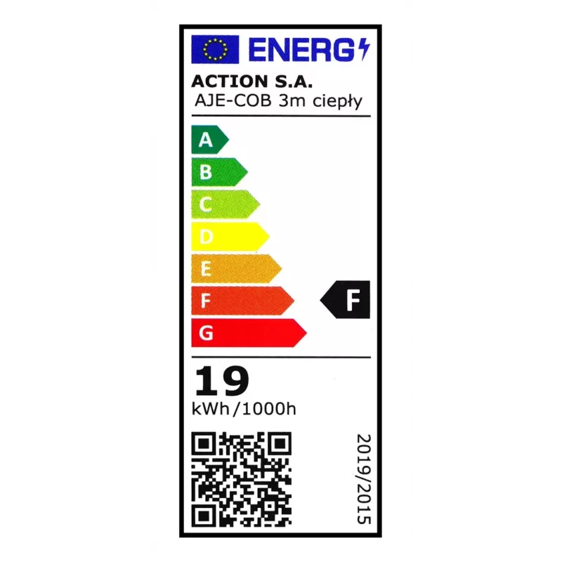 Activejet AJE-COB 3m striscia LED calda universale per interni