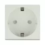 Presa DELOCK CEE 7/3 (tipo E) bianco, 250 V, 16 A, 4000 W