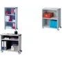 Paperflow 381K2.02 carrello portadocumenti mobile, 3 altezze per raccoglitori, 65,1 x 33,0 x 124,6 cm, grigio chiaro