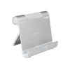 TERRATEC iTab S - Supporto per telefono cellulare / tablet - alluminio - argento - supporto da tavolo (219727)