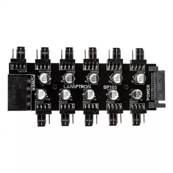 Hub ventole PWM Lamptron SP105 a 10 vie