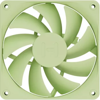 Ventola per computer HYTE FA12-MM-4 120 mm, 1500 giri/min, 72 m³/h, 1,6 mmH₂O, cuscinetto fluidodinamico, verde, confezione da 4