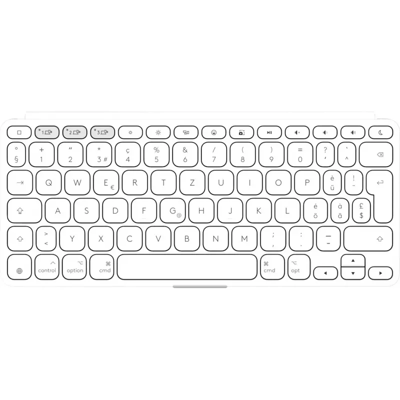 Tastiera Logitech KEYS-TO-GO 2, wireless con copertura integrata, Bluetooth LE, layout DE