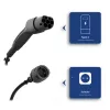 AKYGA AK-SC-E28 Cavo adattatore da Type-2 a Schuko per caricabatterie EV 16A 0,3m nero