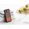 Custodia per smartphone Man and Wood per iPhone 11 Pro Max — motivo a quadri marrone, bordo nero
