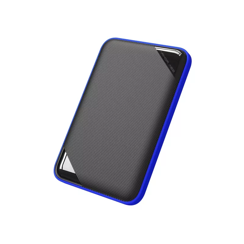 Disco rigido esterno Silicon Power A62S 2TB, USB Type-A 3.2 Gen 1, blu/nero