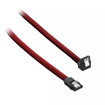 CableMod ModMesh - cavo SATA - Serial ATA 150/300/600 - SATA (W) angolare a SATA (W) - 60 cm - rosso sangue (CM-CAB-RSAT-N60KBR-R)