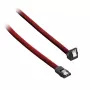 CableMod ModMesh - cavo SATA - Serial ATA 150/300/600 - SATA (W) angolare a SATA (W) - 60 cm - rosso sangue (CM-CAB-RSAT-N60KBR-R)