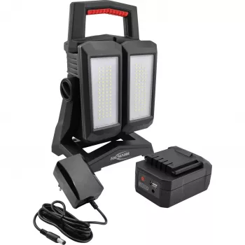 Faro da lavoro ANSMANN HS4500R-DUO a batteria 4500 lm, proiettore LED portatile